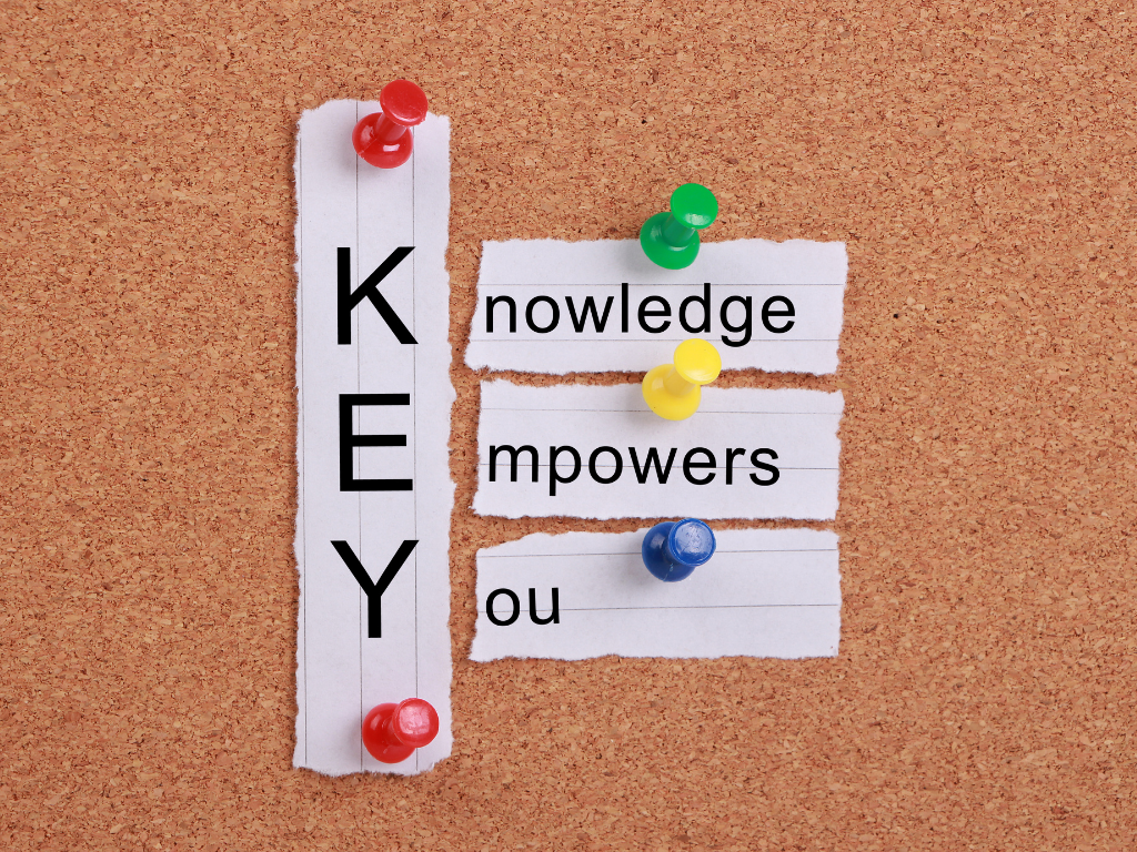 Torn scraps of lined paper pinned to a corkboard with colourful pushpins